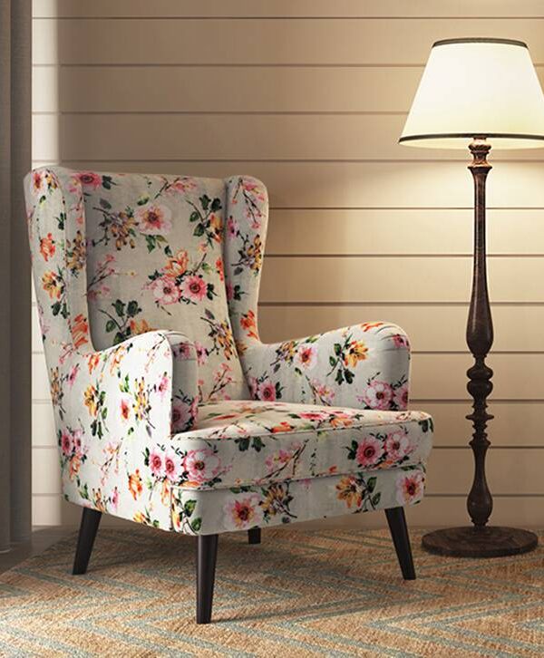 floral arm chair